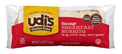 Dr. Gourmet Reviews Udi's Gluten Free Sausage Breakfast Burrito