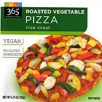 Whole Foods 365 Everyday Values Roasted Vegetable Pizza with Rice Crust