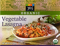 Whole Foods Organic Vegetarian Lasagna Review