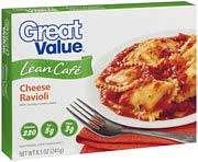 Walmart Great Value Lean Cafe Cheese Ravioli