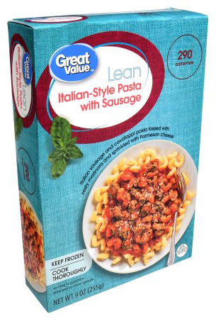 Dr. Gourmet reviews the Italian-Style Pasta with Sausage from Walmart's Great Value line