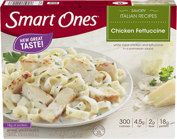 the Dr. Gourmet tasting panel reviews the Chicken Fettuccine from Weight Watchers' Smart Ones line