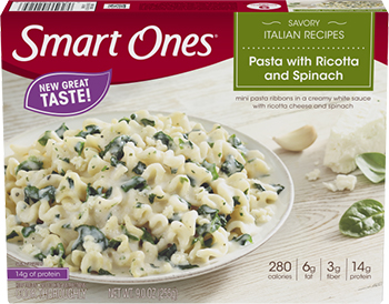 the Dr. Gourmet tasting panel reviews the Pasta with Ricotta and Spinach from Weight Watchers' Smart Ones line