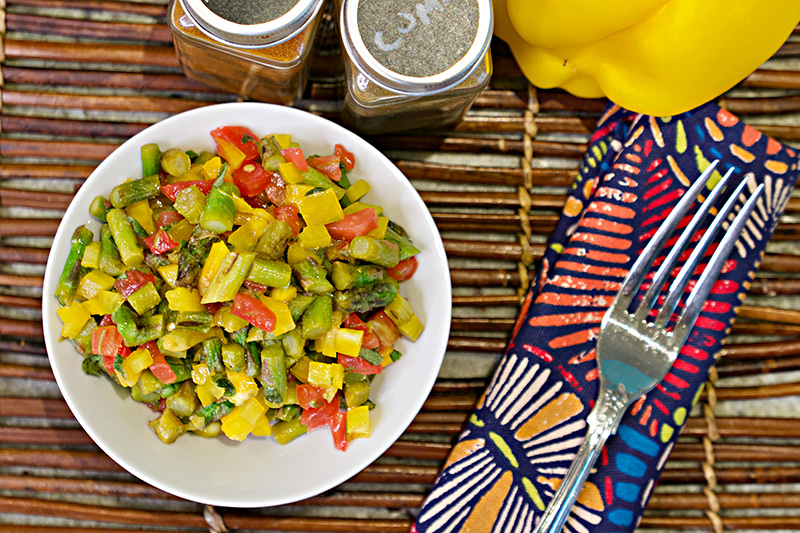 Seared Tuna with Asparagus Salsa