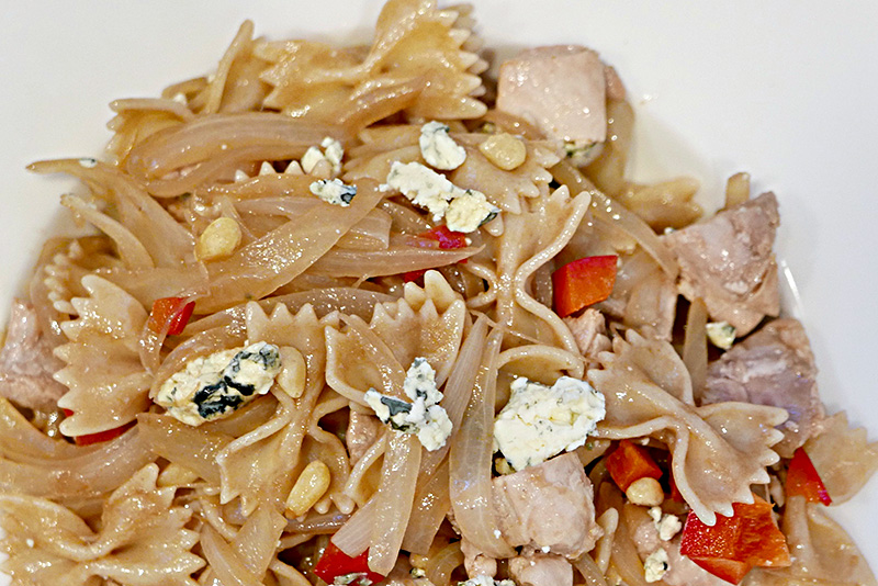 Braised Balsamic Onion Pasta Salad