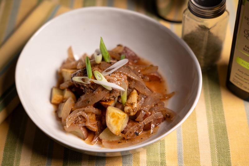 Braised Tuscan Chicken Thighs