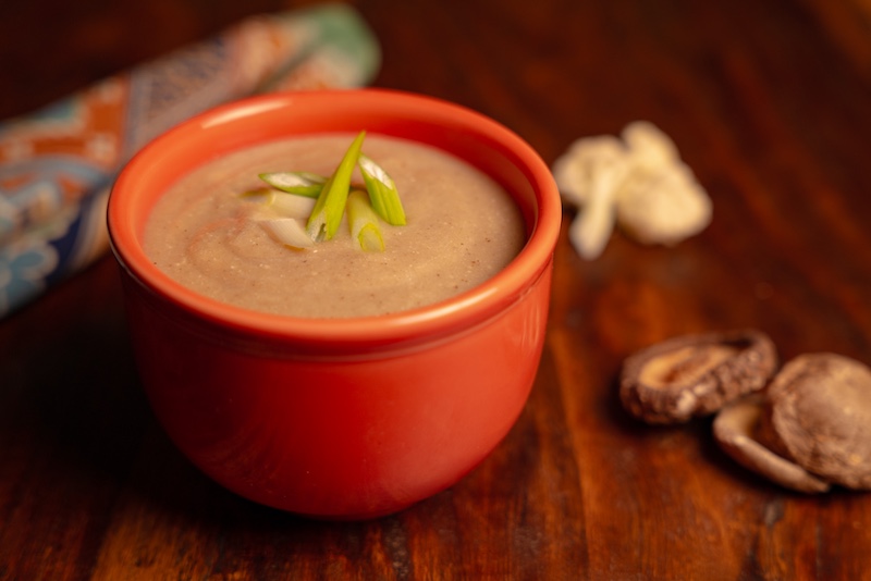 Cauliflower Soup with Wild Mushrooms