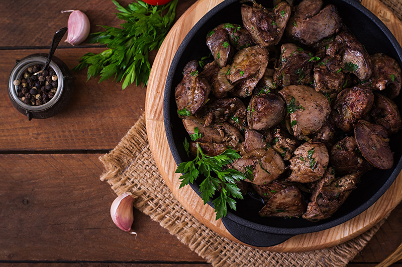 Lebanese Chicken Livers