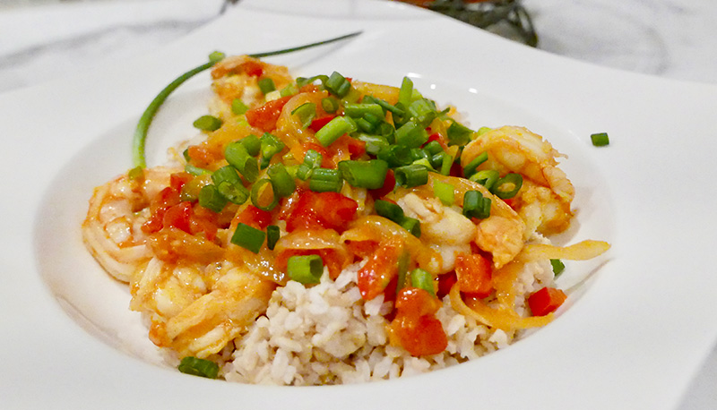 Citrus Ginger Shrimp Stir Fry