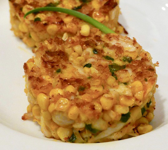 Corn and Poblano Crab Cakes