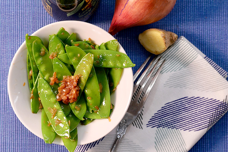 Ginger Snow Peas