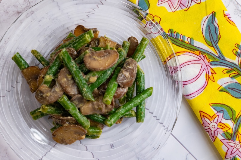 Green Bean and Mushroom Salad