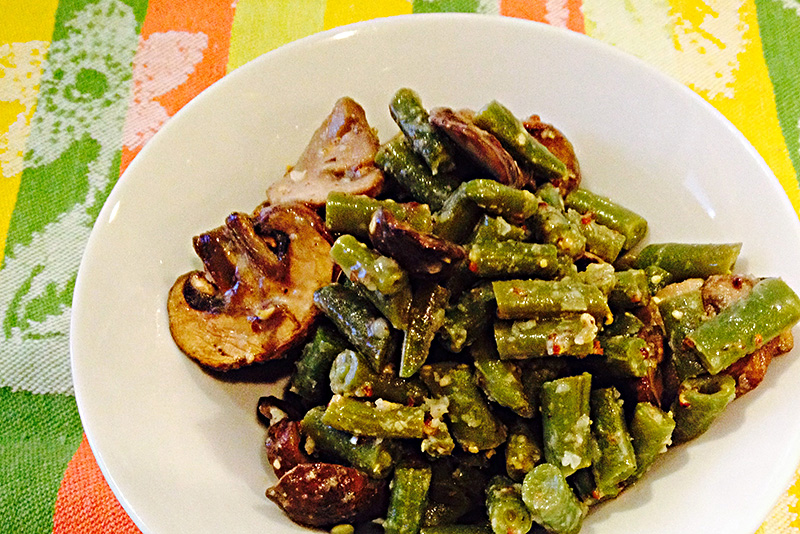 Green Bean and Mushroom Salad