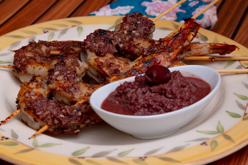 Grilled Shrimp Tapenade