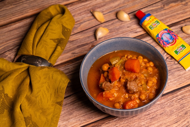 Lamb Stew with Chickpeas and Harissa