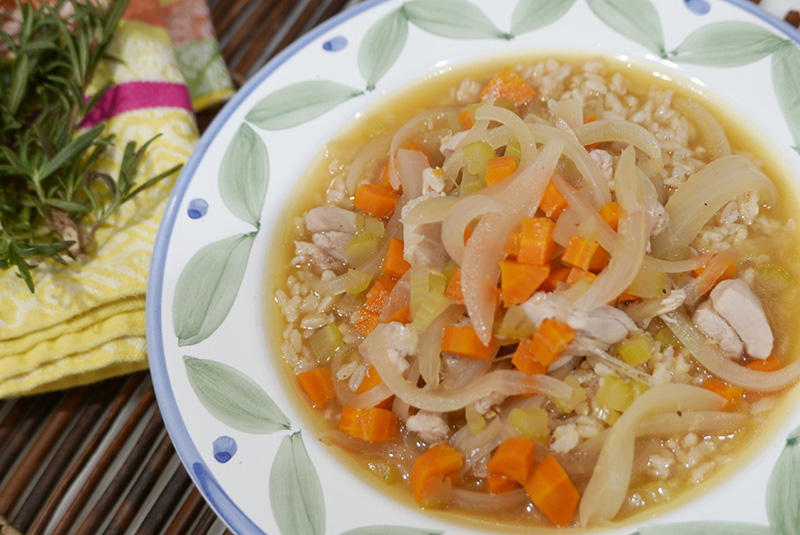 Lemon Rosemary Chicken Soup