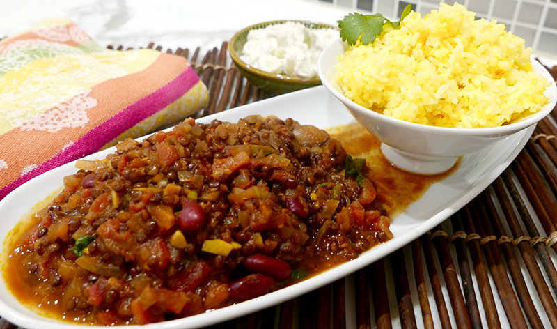 Makhani Dal (Lentils with Kidney Beans & Chilis)