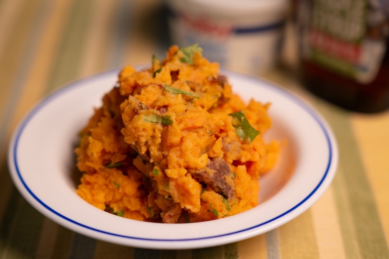 Mashed Yams with Mint