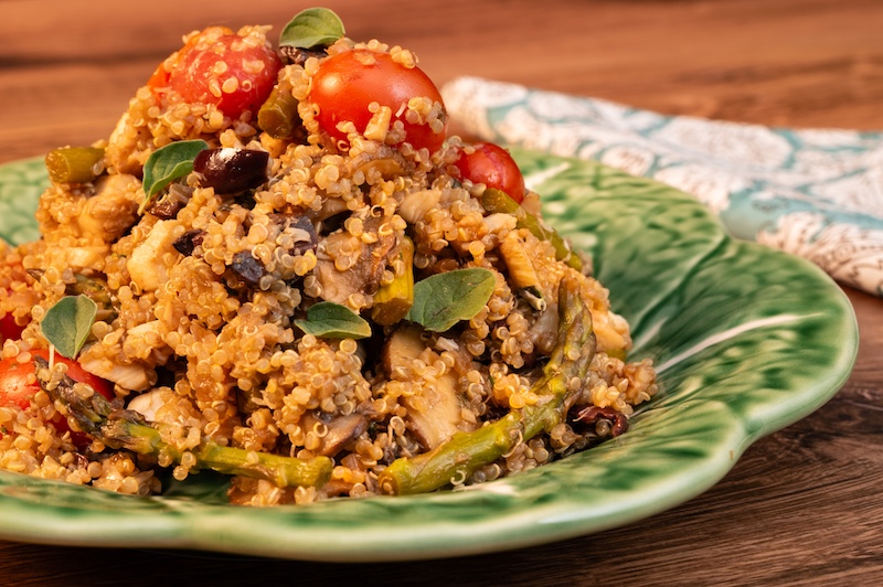Mediterranean Quinoa with Whitefish