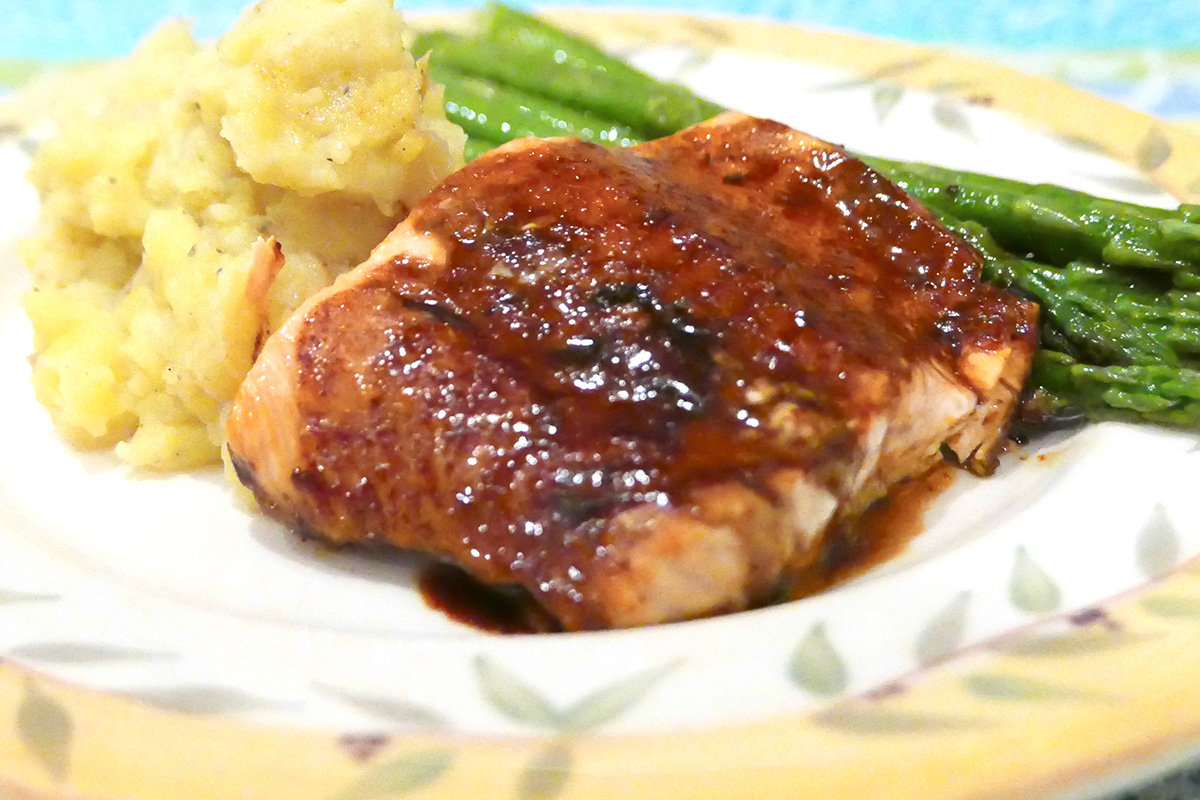 Molasses Glazed Salmon