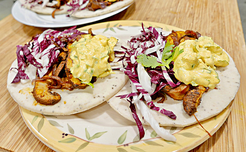 Shawarma Style Mushroom Pitas