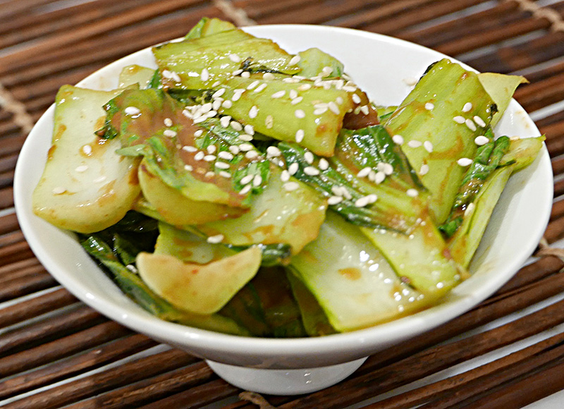 Spicy Mustard Bok Choy