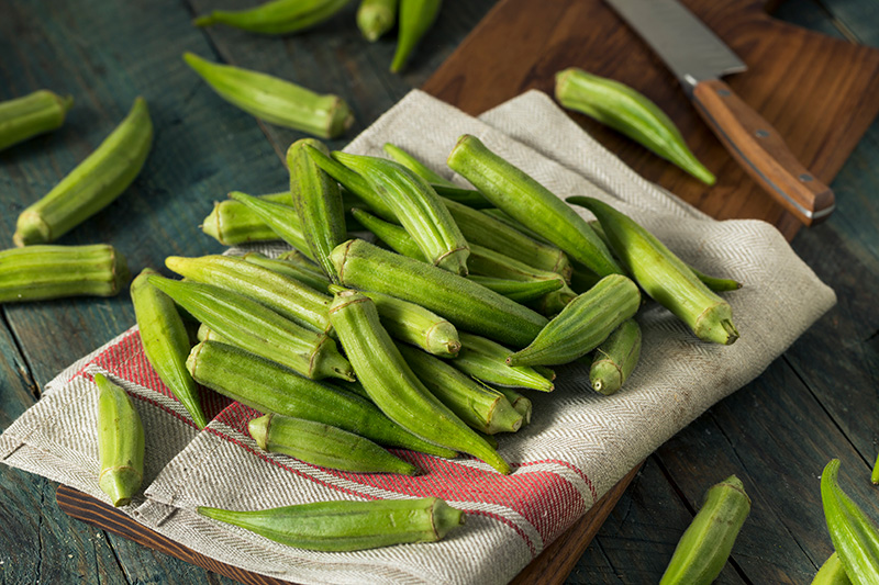 Seared Okra with Cajun Glaze