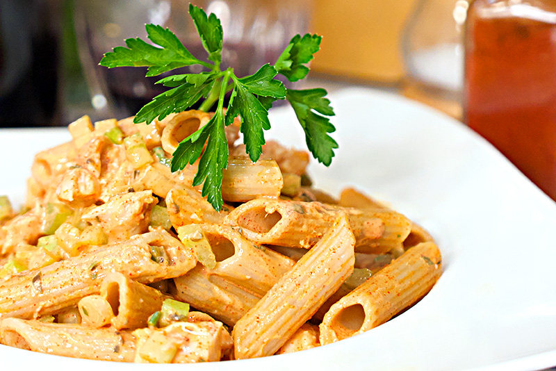 Smoked Paprika Chicken Pasta Salad