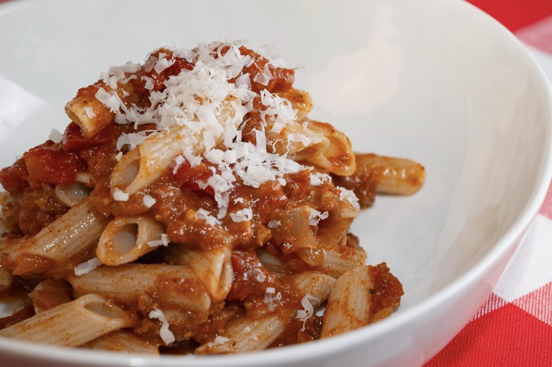 Pasta with Tomato Caraway Sauce