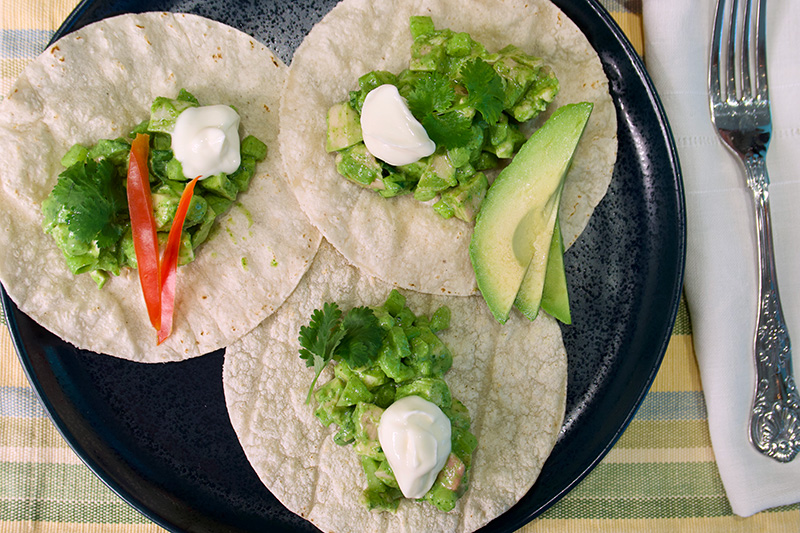 Peruvian Chicken Salad Tacos