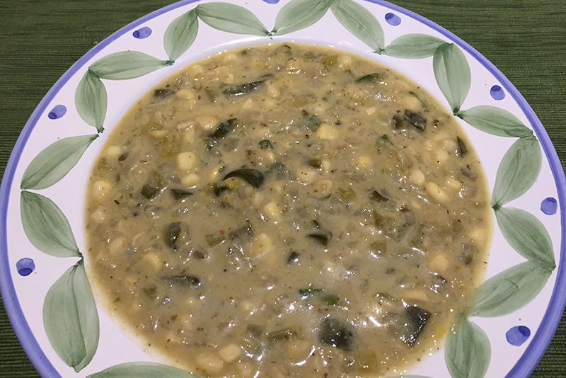 Poblano Corn Chowder