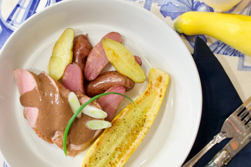 Pork Tenderloin with Balsamic Port Sauce