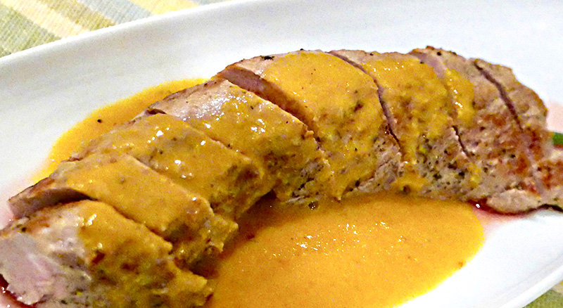 Pork with Ginger Citrus Sauce