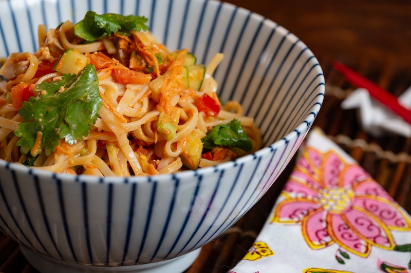 Rice Noodle Chicken Salad
