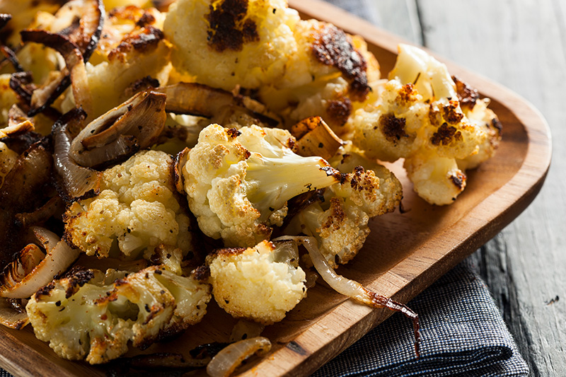 Roasted Cauliflower with Garlic