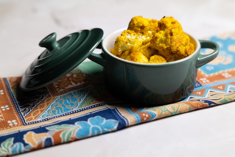 Roasted Curried Cauliflower