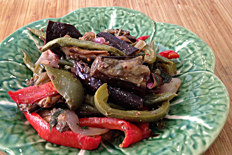 Roasted Vegetables with Caper Vinaigrette