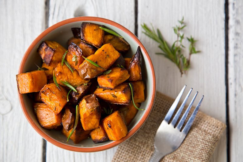 Roasted Yams with Rosemary