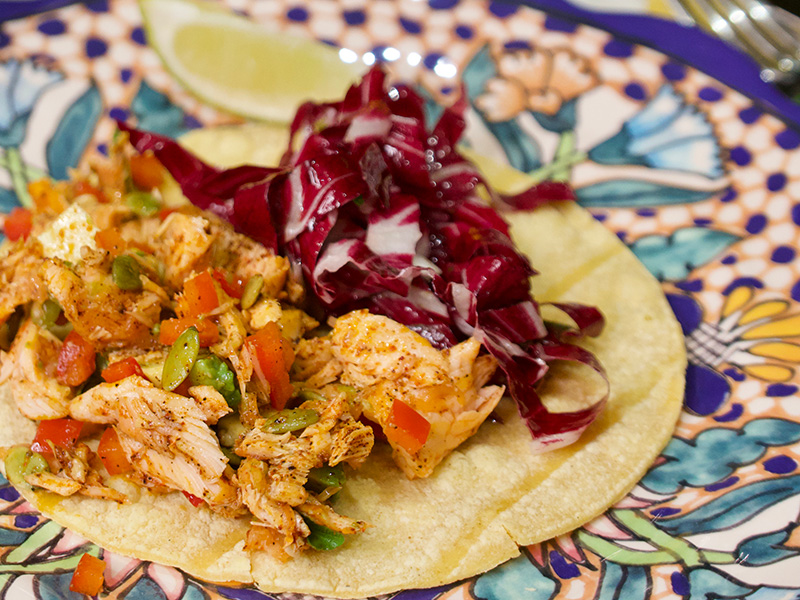 Salmon Salad Tacos