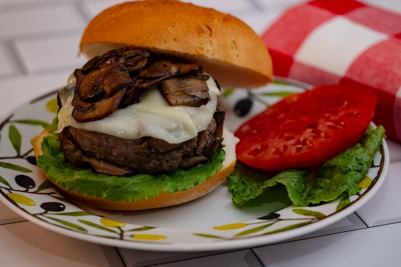 Savory Mushroom Cheeseburgers