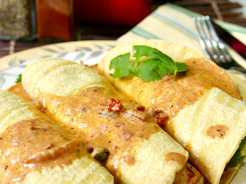 Shrimp Enchiladas