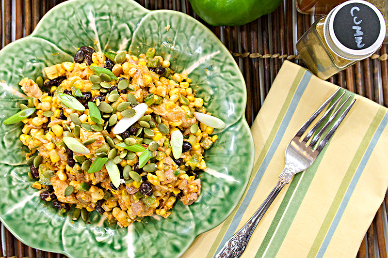 Southwest Chicken and Corn Salad