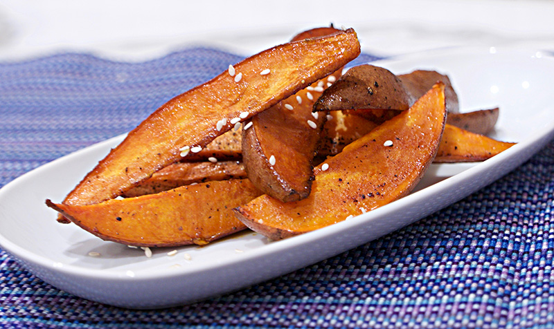 Soy Sweet Potato Wedges