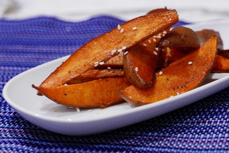Soy Sweet Potato Wedges