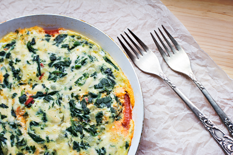 Spinach Feta Frittata