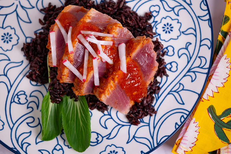 Sweet Red Pepper Barbecue Tuna