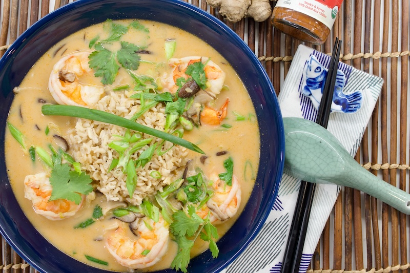 Thai Coconut Soup with Shrimp