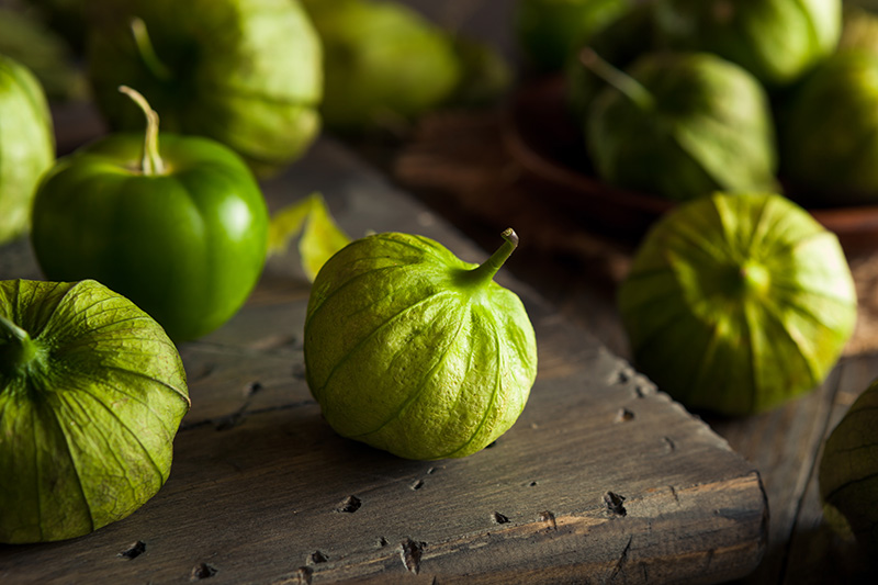 Pork Chops with Warm Tomatillo Salsa