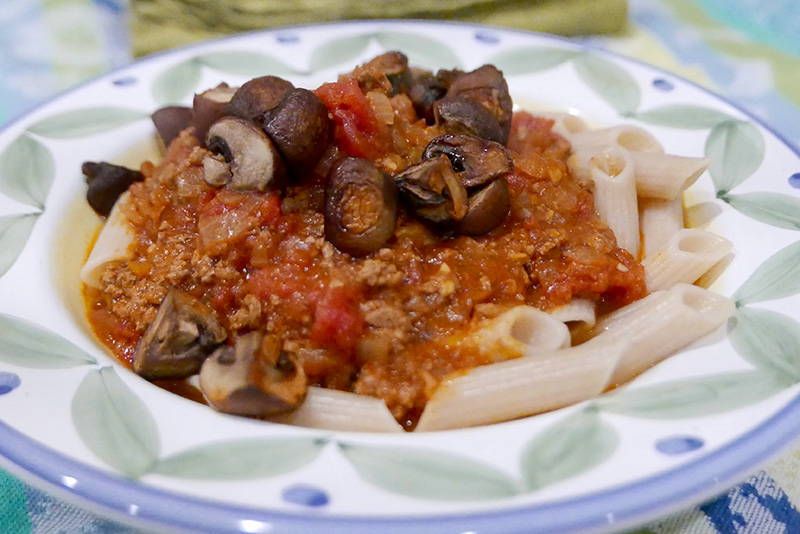 Pasta with Tomato Caraway Sauce