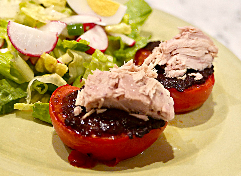 Tuna and Tomato with Tapenade